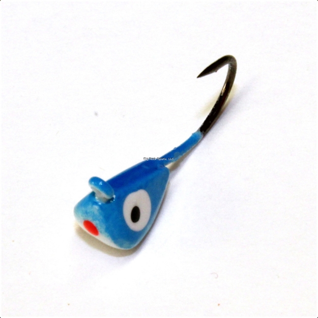 Picture of JB Lures Tungsten Weevil #6  Blue/Glow 1/Pack
