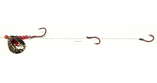 Picture of JB Lures Ventilator 3 Hook Harness 3Col #4,#6,#6 Hook Hammered Nickel 6/Cd