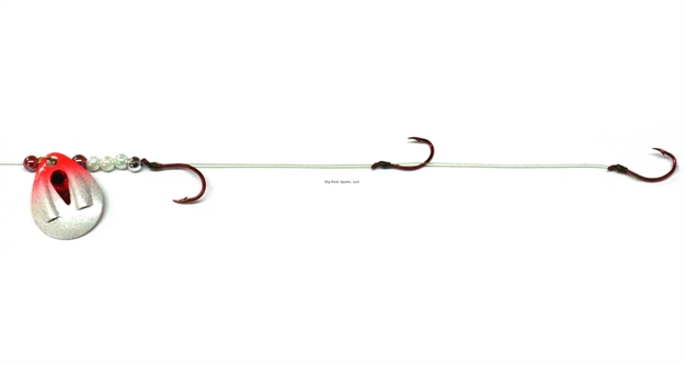 Picture of JB Lures Ventilator 3 Hook Harness 3Col #4,#6,#6 Hook Pearl Red 6/Cd