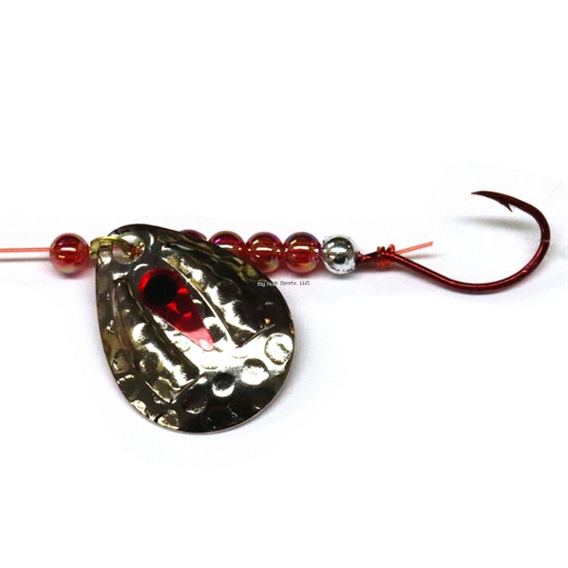 Picture of JB Lures Ventilator Spinner Rig 3Col #4 Hook Hammered Nickel 6/Cd