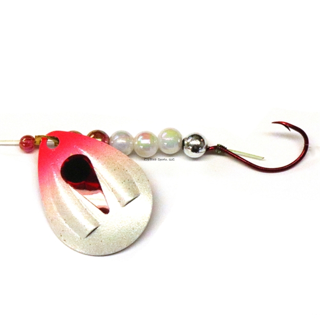 Picture of JB Lures Ventilator Spinner Rig C 4 #2 Red Hook, Pearl-Red, 6/Cd