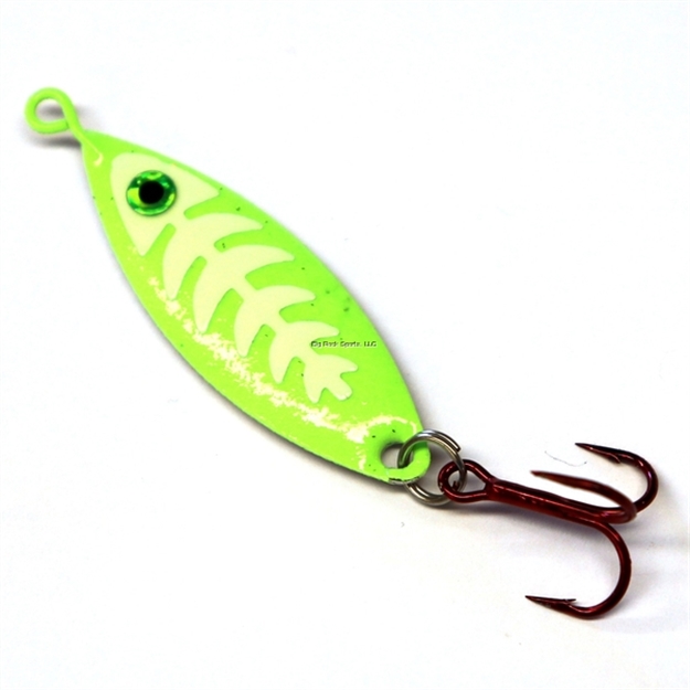 Picture of JB Lures Weasel - Glow Bones -1/4- Glow-Green