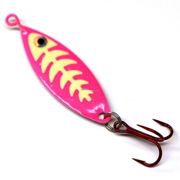 Picture of JB Lures Weasel - Glow Bones -1/4- Glow-Pink