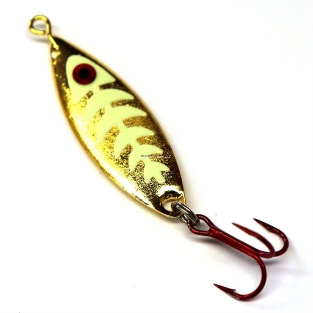 Picture of JB Lures Weasel - Glow Bones -1/4- Gold