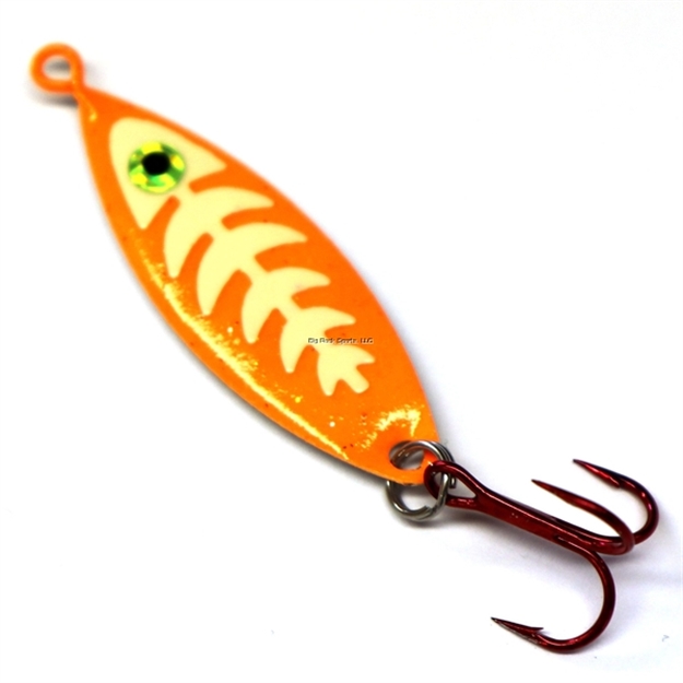 Picture of JB Lures Weasel - Glow Bones -1/8- Glow-Orange
