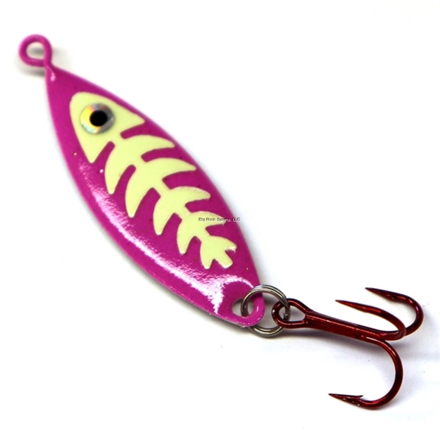 Picture of JB Lures Weasel - Glow Bones -1/8- Glow-Purple