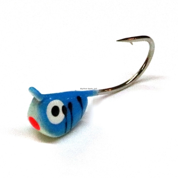 Picture of JB Lures Weevil Tungsten Ice Jig #8 Blue/Glow 6/Cd