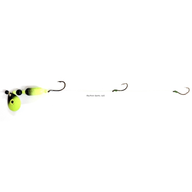 Picture of JB Lures Winkum 3Hook Spin N Float 2Col Blade #4,#6,#6 Hook Chartreuse Black 6/Cd