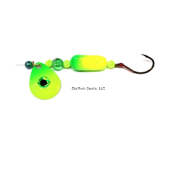 Picture of JB Lures Winkum 3Hook Spin N Float 2Col Blade #4,#6,#6 Hook Chartreuse Green 6/Cd