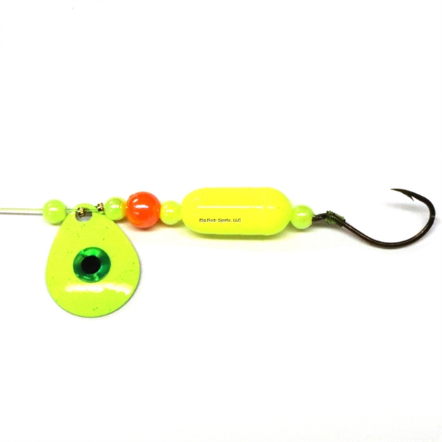 Picture of JB Lures Winkum Spin N Float 2Col Blade #4 Hook Chartreuse 6/Cd