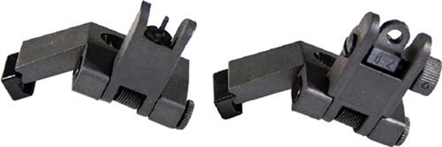 Picture of J&E Machine Tech Flip-Up Front And Rear Offset Polymer Sight Set Black