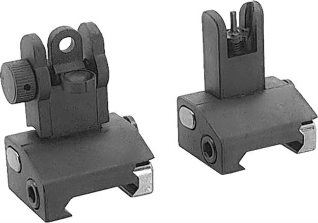 Picture of J&E Machine Tech Flip-Up Front And Rear Polymer Sight Set Black TSPS7B