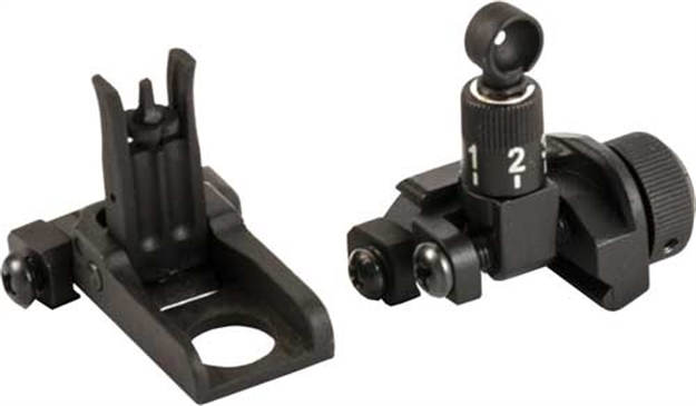 Picture of J&E Machine Tech Flip-Up Front And Rear Steel Sight Set Black