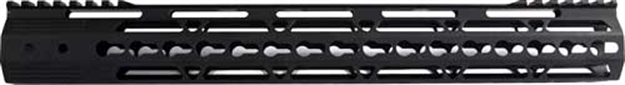 Picture of J&E Machine Tech Handguard Free Float Ar15 15" Key-Mod W/Rail Relief Blk