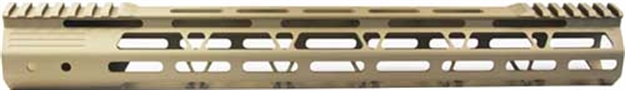 Picture of J&E Machine Tech Handguard Free Float Ar15 15" M-Lok W/Rail Relief Tan