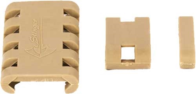 Picture of J&E Machine Tech Stinger Picatinny Rail Cover Tan 20Pk! TS-AR5T