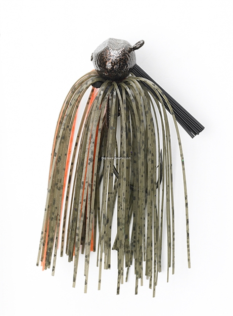 Picture of Jewel Football Jig, 3/4 Oz, Green Gourd/Orange, 2/Pack