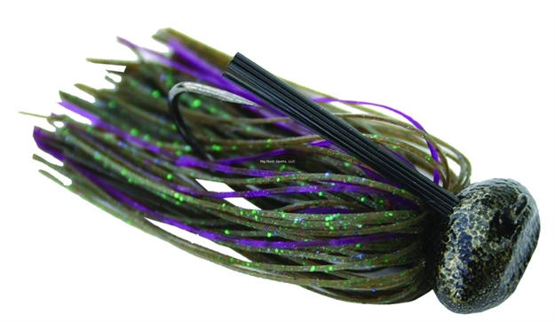 Picture of Jewel Football Jig, 3/4 Oz, Green Pumpkin Candy Flash, 2/Pack
