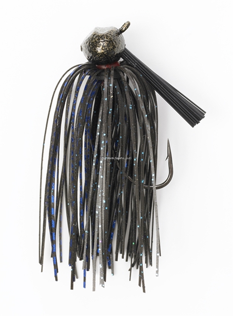 Picture of Jewel Football Jig, 5/8 Oz, Black/Blue Flash, 2/Pack