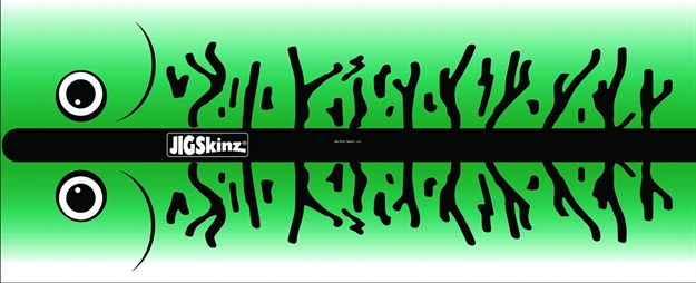 Picture of Jigskinz Green Glow Mack 250 X 130Mm, 9 6/7" X 5 1/8" X-Large, 4-Pack