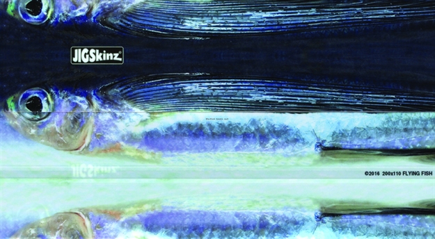 Picture of Jigskinz Real Life Flying Fish 230 X 130Mm, 9" X 5 1/8" X-Large, 4-Pack
