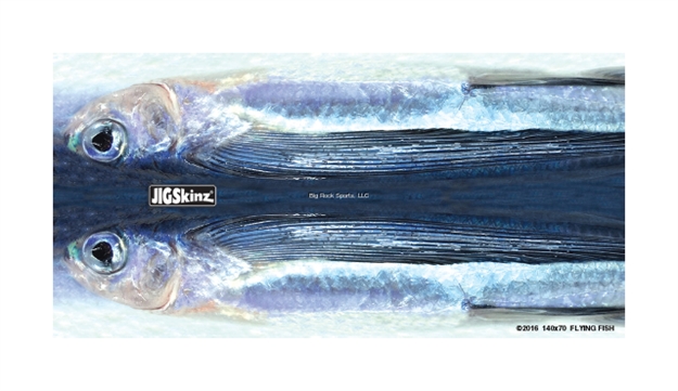 Picture of Jigskinz Real Life Flying Fish Mixed Pack Small, Med, Lrg, X-Lrg, 4-Pack