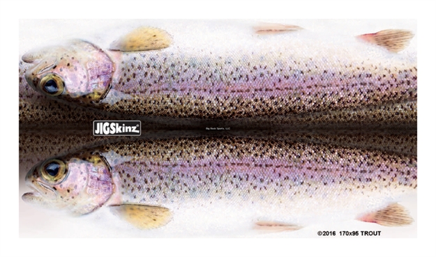 Picture of Jigskinz Real Life Rainbow Trout Mixed Pack Small, Med, Lrg, X-Lrg, 4-Pack
