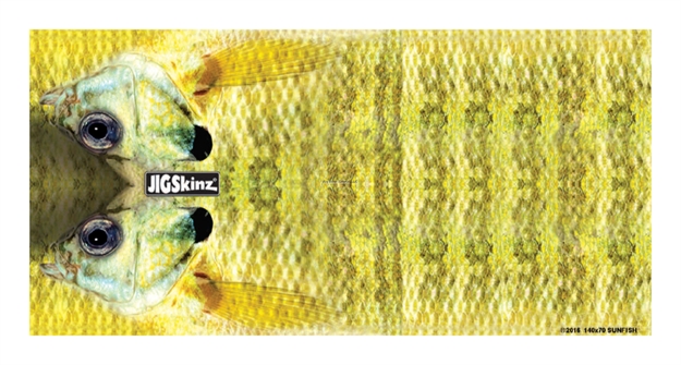 Picture of Jigskinz Real Life Yellow Sunfish Mixed Pack Small, Med, Lrg, X-Lrg, 4-Pack