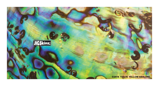 Picture of Jigskinz Yellow Abalone Mixed Pack Small, Med, Lrg, X-Lrg, 4-Pack