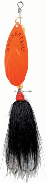 Picture of Joe Bucher Outdoors #7 Buchertail Musky Spinner, Black/Orange