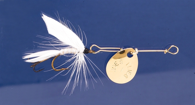 Picture of Joes Short Striker Classic In-Line Spinner Fly, SZ 8, White Miller