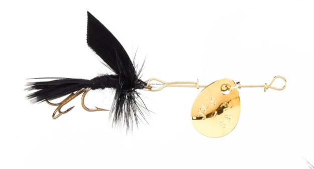 Picture of Joes Short Striker Classic In-Line Spinner Fly, SZ 8, Black Gnat