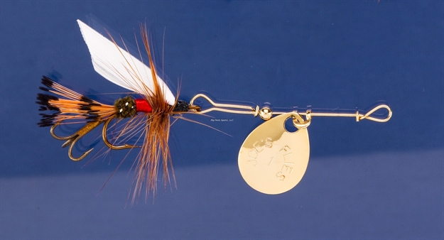 Picture of Joes Short Striker Classic In-Line Spinner Fly, SZ 8, Royal Coachman