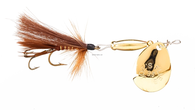 Picture of Joes Super Striker Elite In-Line Spinner Fly, SZ 4, 1/4 Oz, March Brown