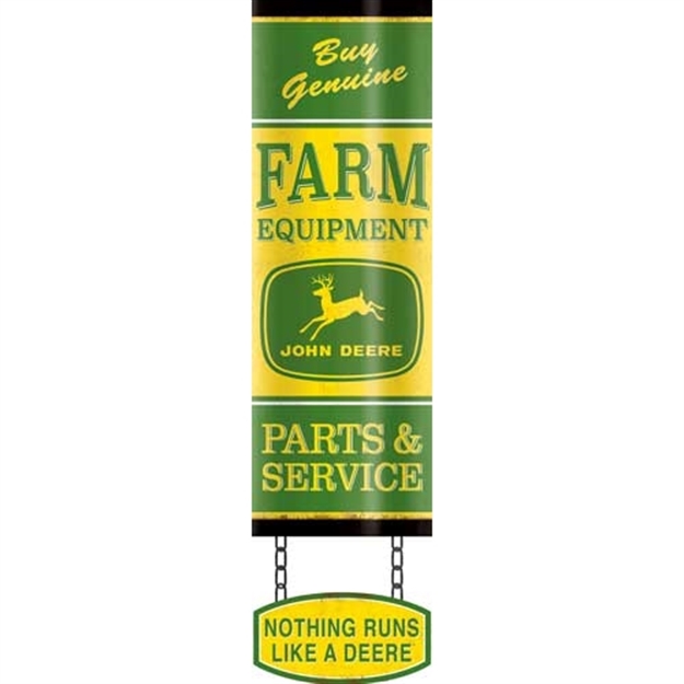 Picture of John Deere  Road Brands Arched Linked Tin Sign  5"X19"