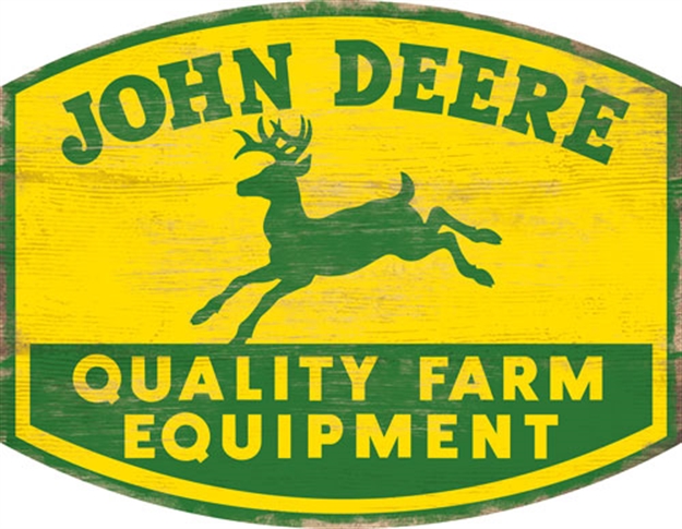 Picture of John Deere  Road Brands Die Cut Mdf Sign  Big Logo