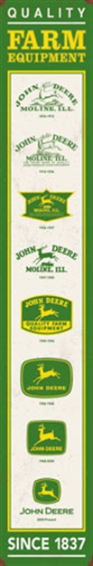Picture of John Deere  Road Brands Embossed Tin  Vertical Logos
