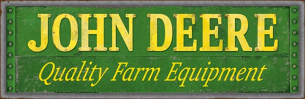Picture of John Deere  Road Brands Rustic Emb Tin Sign  Quality