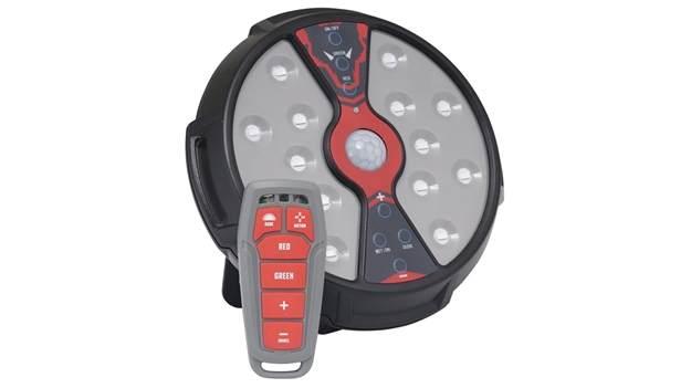 Picture of  Johnny Stewart Wildlife Calls 100024 Johnny Stewart Feeder/Hog Light 500 Lumens Red/Green Led Polymer Black AA