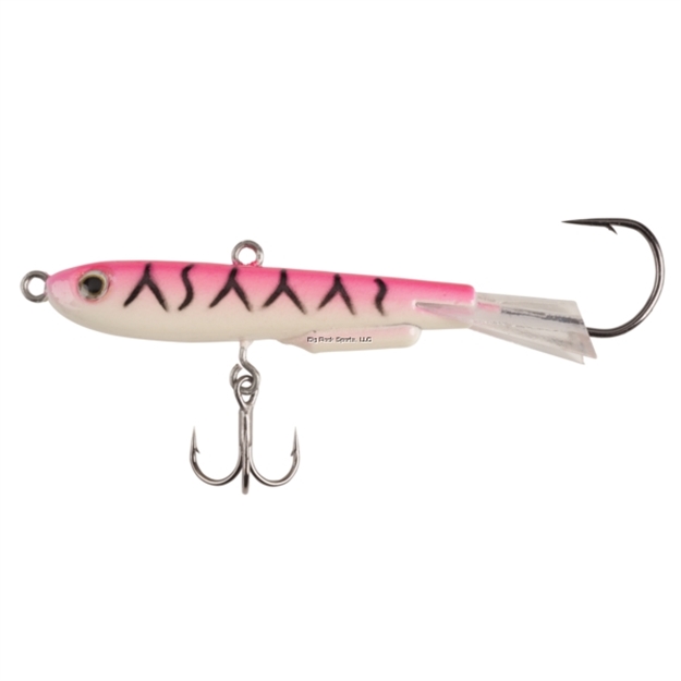 Picture of Johnson Johnny Darter Jigging Lure, 1.75", 5/8Oz, Pink Glow Tiger