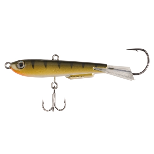 Picture of Johnson Johnny Darter Jigging Lure 1.75" 5/8Oz Size #5 Glow Yellow Perch