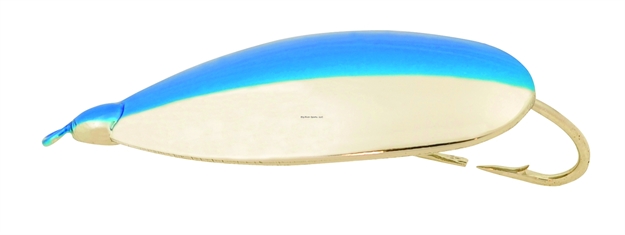 Picture of Johnson Silver Minnow Weedless Spoon, 2 1/2", 1/2 Oz, Nickel Nickel Blue, 1/Pack