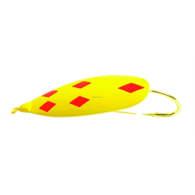 Picture of Johnson Silver Minnow Weedless Spoon, 2", 1/4 Oz, Five OF Diamonds, 1/Pack