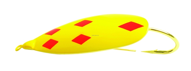 Picture of Johnson Silver Minnow Weedless Spoon, 2 3/4", 3/4 Oz, Five OF Diamonds, 1/Pack