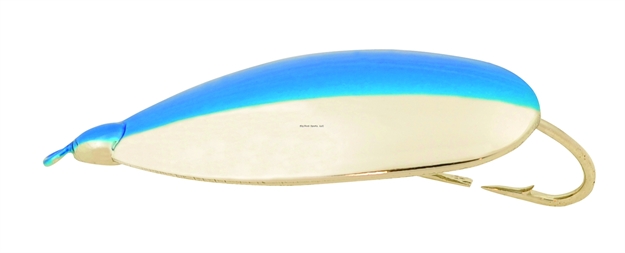 Picture of Johnson Silver Minnow Weedless Spoon, 2 3/4", 3/4 Oz, Nickel Nickel Blue, 1/Pack