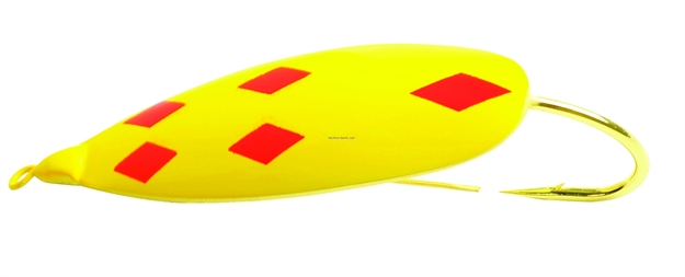 Picture of Johnson Silver Minnow Weedless Spoon, 3 3/4", 1 1/8 Oz, Five OF Diamonds, 1/Pack