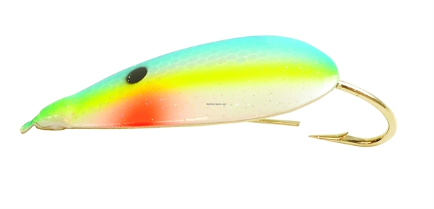 Picture of Johnson Silver Minnow Weedless Spoon, 3 3/4", 1 1/8 Oz, Racy Shad, 1/Pack