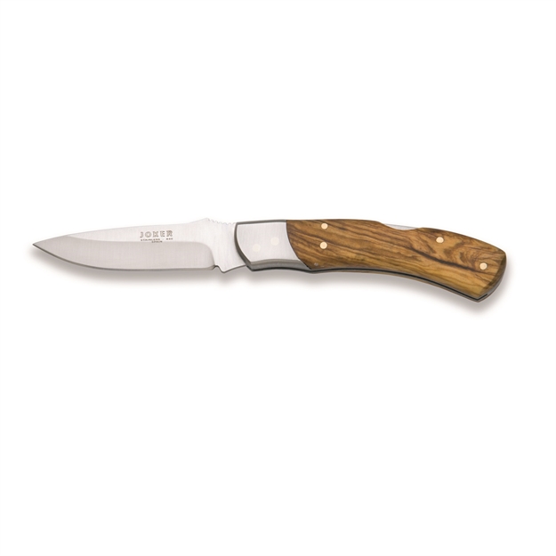 Picture of Joker Knives Folding Stainless Knife Olive Wood 3.31In Blade