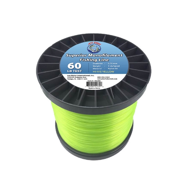 Picture of Joy Fish 5 LB Spool Monofilament Fishing Line-60Lb Hi-Vis