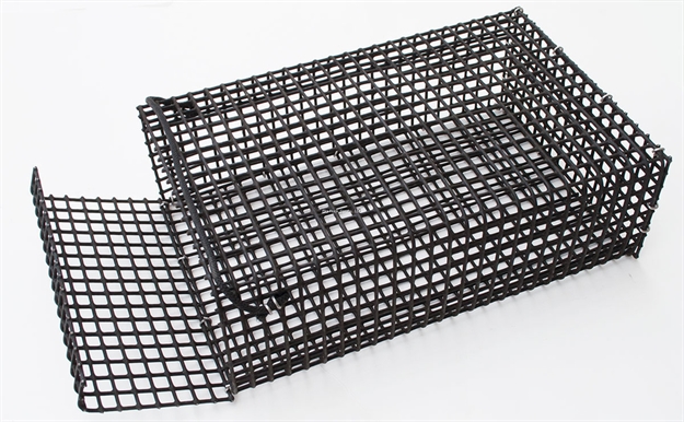 Picture of Joy Fish Black Vinyl Coated Wire , 12"X8"X 4-1/2", 1/2" Mesh